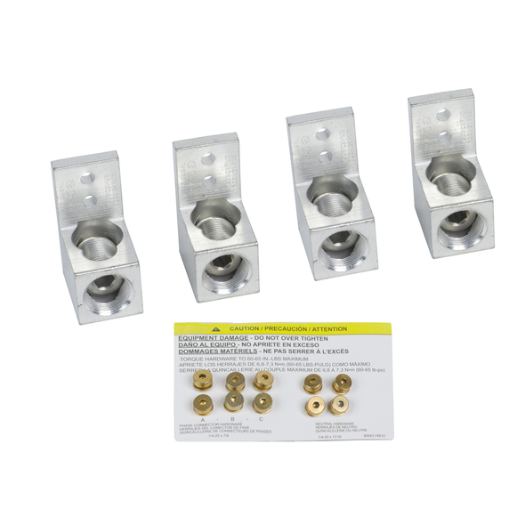 Schneider Electric NQALM6 NQ Panelboard Acc. Mechanical Lug Kit 600A, Aluminum/Copper