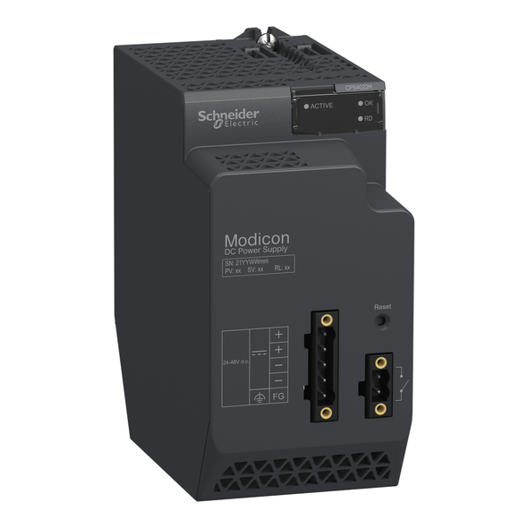 Schneider Electric BMXCPS4022H redundant power supply module, Modicon X80, 24 to 48V DC, for severe environment