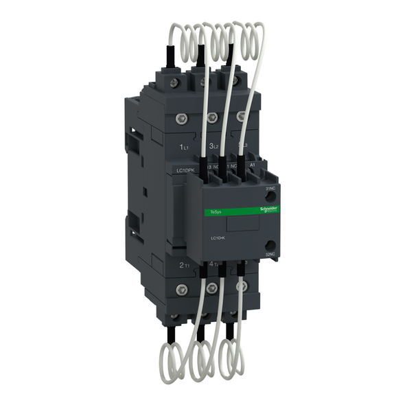 Schneider Electric LC1DPKF7 Capacitor contactor, TeSys Deca, 30 kVAR at 400 V/50 Hz, coil 110 V AC 50/60 Hz