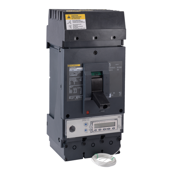 Schneider Electric LJA36600U53X Circuit breaker, PowerPacT L, 600A, 3 pole, 600VAC, 25kA, I-Line, MicroLogic 5.3E, 80%, ABC