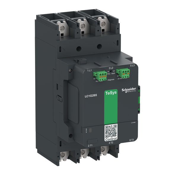 Schneider Electric LC1G500BEEA Contactor, high power, TeSys Giga, advanced version, AC-3, <= 440V, 500A, 3 pole/NO, 24-48VAC/DC coil