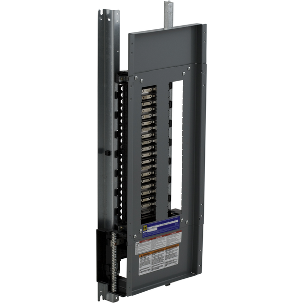 Schneider Electric NQ42L2C14 Panelboard interior, NQ, main lugs, 225A, Cu bus, 42 pole spaces, 1 phase, 3 wire, 240VAC, 48VDC, 14in