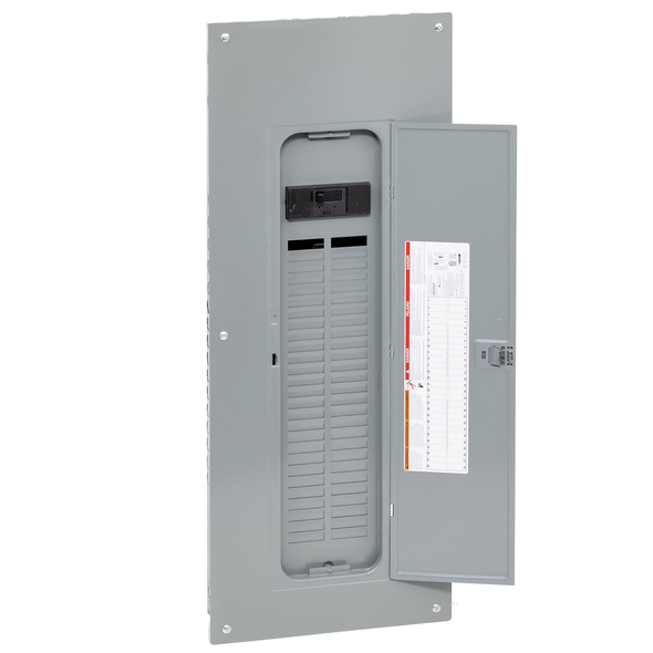 Schneider Electric QO154M200PC Load center, QO, 1 phase, 54 spaces, 64 circuits, 200A convertible main breaker, PoN, NEMA1, combo cover