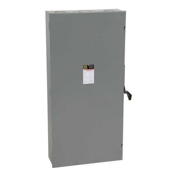 Schneider Electric DU326 Safety switch, general duty, non fusible, 600A, 3 pole, 3 wire, 150hp, 240VAC, NEMA 1