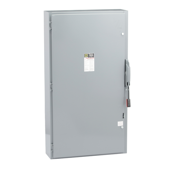 Schneider Electric H266 Safety switch, heavy duty, fusible, 600A, 2 pole, 400hp, 600VAC/DC, NEMA 1