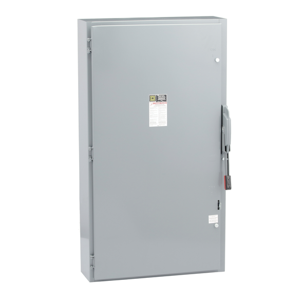 Schneider Electric H365 Safety switch, heavy duty, fusible, 400A, 3 wire, 3 pole, 250hp, 600VAC/DC, NEMA 1