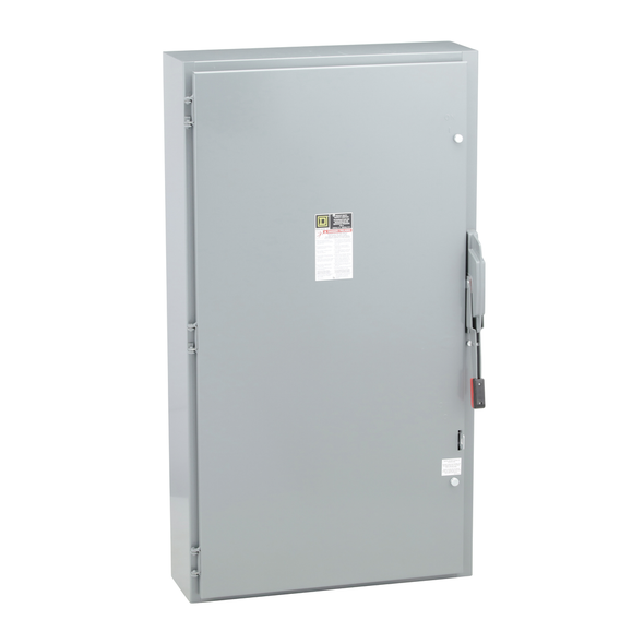 Schneider Electric H325N Safety switch, heavy duty, fusible, 400A, 4 wire, 3 pole, 1 neutral, 125hp, 240VAC/250VDC, NEMA 1