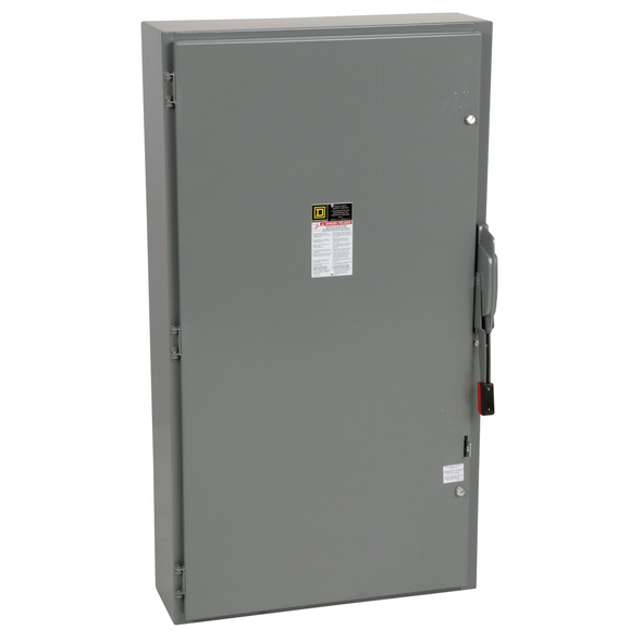 Schneider Electric H366 Safety switch, heavy duty, fusible, 600A, 3 wire, 3 pole, 500hp, 600VAC/DC, NEMA 1