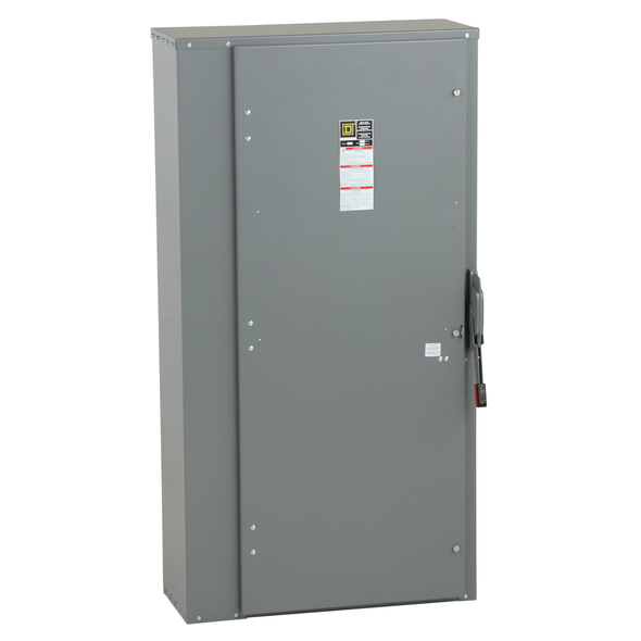 Schneider Electric H227N Safety switch, heavy duty, fusible, 800A, 3 wire, 2 pole, 1 neutral, 50HP, 240VAC, 250VDC, NEMA1