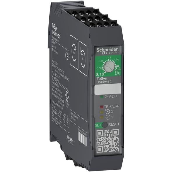 Schneider Electric LZ2H2X4FU Reversing ultra compact starter, TeSys Hybrid, 3P, 500VAC, 0.75kW at 400V, 110 to 230VAC