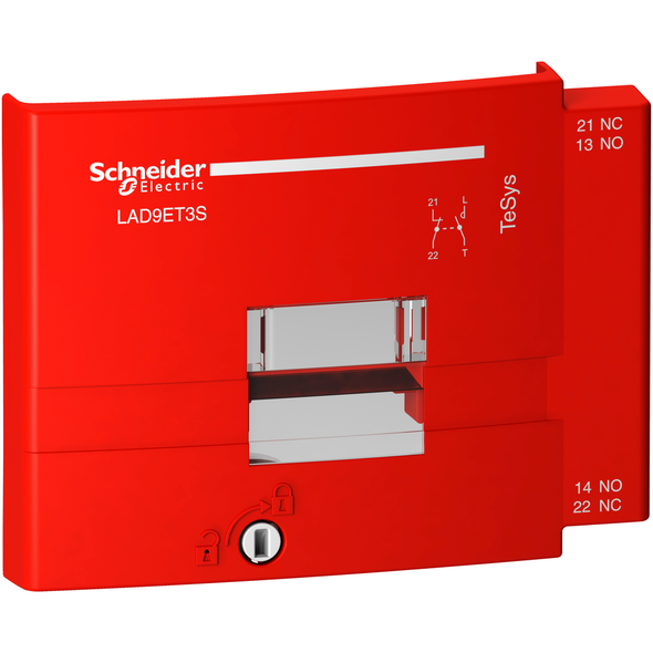 Schneider Electric LAD9ET3S Safety red protective cover for TeSys Deca contactor, LC1D80â€¦95