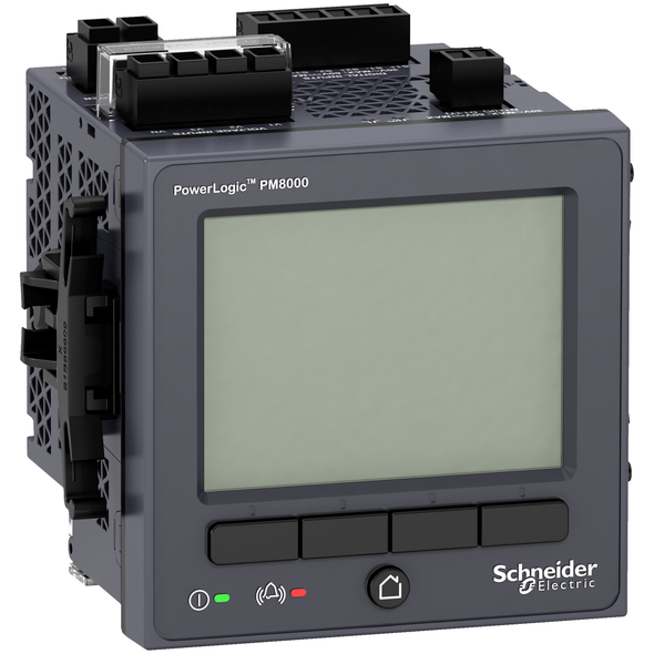 Schneider Electric METSEPM8210 Power quality meter, PowerLogic PM8000, Standard, integrated display, 512 MB, 256 s/c