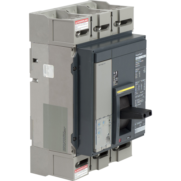 Schneider Electric PGL36040U31A Circuit breaker, PowerPacT P, 400A,  3 pole, 600VAC, 18kA, lugs, Micrologic 3.0, 80%