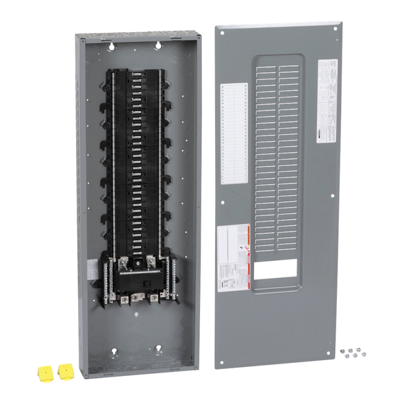 Schneider Electric QO160M200PC Load center, QO, 1 phase, 60 spaces, 72 circuits, 200A convertible main breaker, PoN, NEMA1, combo cover