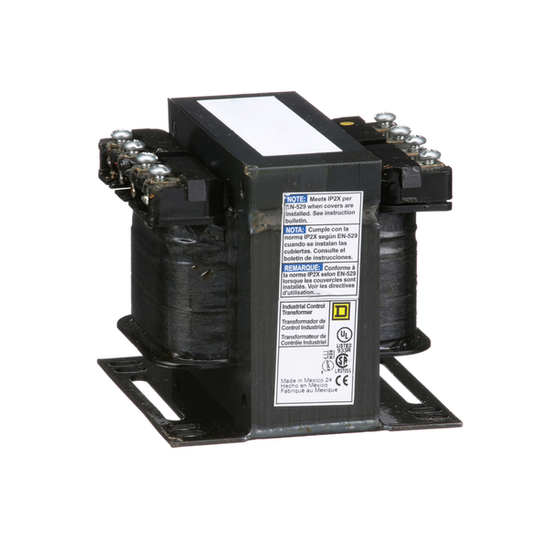 Schneider Electric 9070T200D33 Transformer, Type T, industrial control, 200VA, 1 phase, 380/400/415V primary, 115/230V secondary, 80C rise