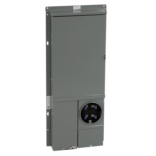 Schneider Electric SC2040M125PF All in one, Homeline, combination service entrance, ringed socket, 125A, semi flush, 20 spaces, 40 circuits, 10kA SSCR, OH, UG, no bypass, solar ready