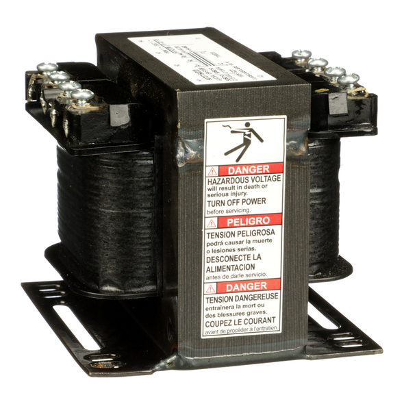 Schneider Electric 9070T150D20 Transformer, Type T, industrial control, 150VA, 1 phase, 208/230/460V primary, 115V secondary, 55C rise