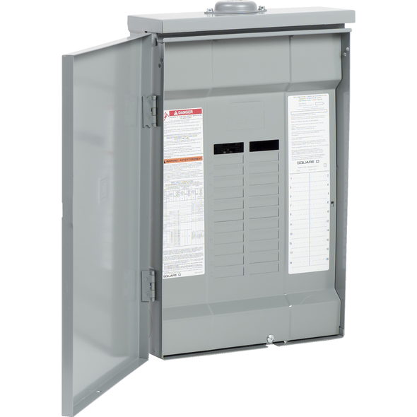 Schneider Electric QO320ML1RB Load center, QO, 3 phase, 20 spaces, 20 circuits, 125A convertible main lugs, NEMA3R, CSA