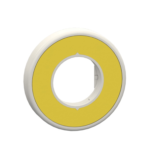 Schneider Electric ZBY9W2G101 ILLUMINATED LEGEND RING 120V 1 COLOR RED FIXED LED UNMARKED YELLOW LABEL