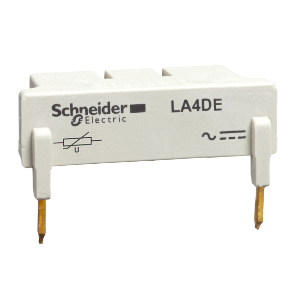 Schneider Electric LA4DE3E Suppressor module, TeSys Deca, varistor, 24 to 48VDC