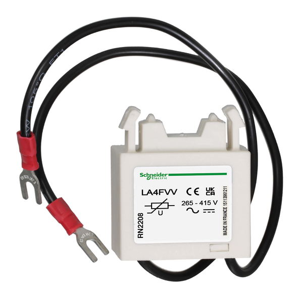 Schneider Electric LA4FVV TeSys F - suppressor module - varistor (peak limiting) - 265...415 V AC/DC