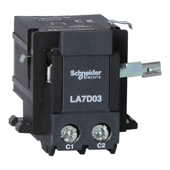 Schneider Electric LA7D03M Thermal overload relays, TeSys Deca, remote electrical tripping, 220...230V DC/AC