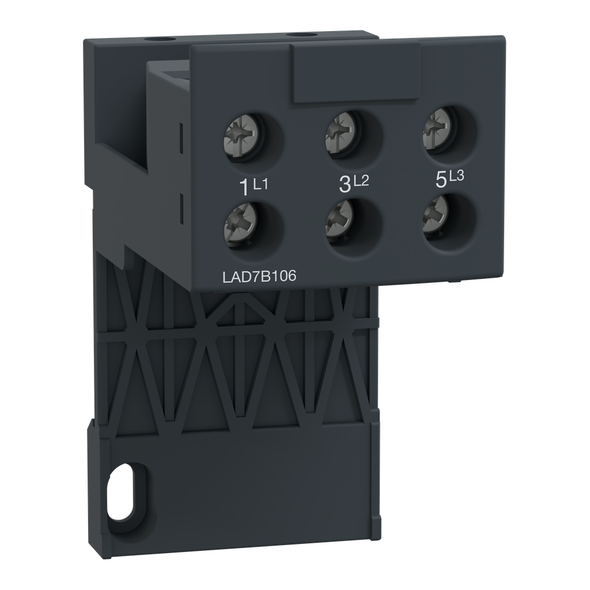 Schneider Electric LAD7B106 TeSys D, separate mount kit, for LRD01 to LRD35 and LR3D01 to LR3D35 overload relays, ring tongue connectors