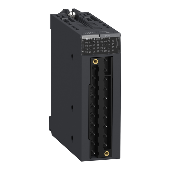 Schneider Electric BMXDAI1602 discrete input module, Modicon X80, 16 inputs, 24V AC or DC, positive or negative