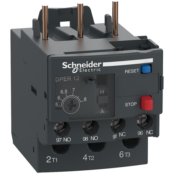 Schneider Electric DPER12 Thermal overload relay,Easy TeSys DPER,5.5-8A,class 10