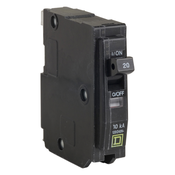 Schneider Electric QO13035 Mini circuit breaker, QO, 30A, 1 pole, 120/240VAC, 10kA, plug in, 50 deg C