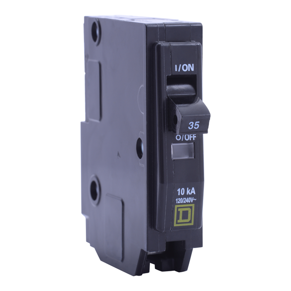 Schneider Electric QO140HID Mini circuit breaker, QO, 40A, 1 pole, 120/240VAC, 10kA, plug in, high density discharge