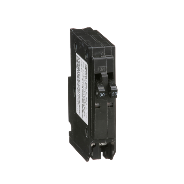 Schneider Electric QO3030 Tandem mini circuit breaker, QO, 2 x 1 pole at 30A, 120/240VAC, 10kA, plug in