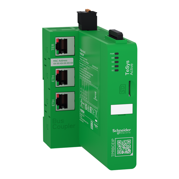 Schneider Electric TPRBCEIP Bus coupler, TeSys island, 24VDC, Ethernet switch (EtherNet IP / Modbus TCP)