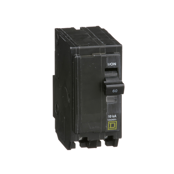 Schneider Electric QO260CP Mini circuit breaker, QO, 60A, 2 pole, 120/240VAC, 10kA, plug in, consumer pack