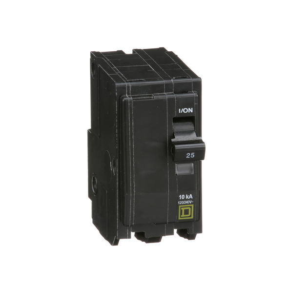 Schneider Electric QO225 Mini circuit breaker, QO, 25A, 2 pole, 120/240VAC, 10kA, plug in