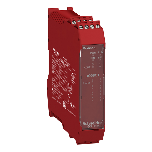 Schneider Electric XPSMCMDO0008C1 8 digital output PL c, SIL1 expansion modules with screw term