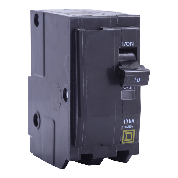 Schneider Electric QO21535 Mini circuit breaker, QO, 15A, 2 pole, 120/240VAC, 10kA, plug in, 50 deg C