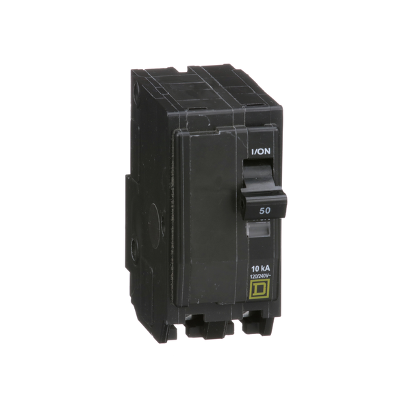 Schneider Electric QO250 Mini circuit breaker, QO, 50A, 2 pole, 120/240VAC, 10kA, plug in