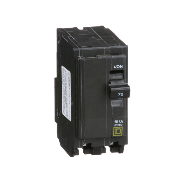 Schneider Electric QO270 Mini circuit breaker, QO, 70A, 2 pole, 120/240VAC, 10kA, plug in