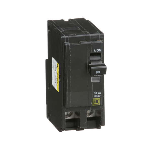 Schneider Electric QO290CP Mini circuit breaker, QO, 90A, 2 pole, 120/240VAC, 10kA, plug in, consumer pack