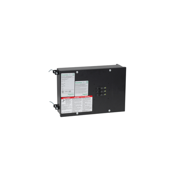 Schneider Electric PBPQOR4A100M420B Plug-in unit enclosure, Powerbus Busway, QOB, 20A, 4A, type 4 with 3 eeceptacles