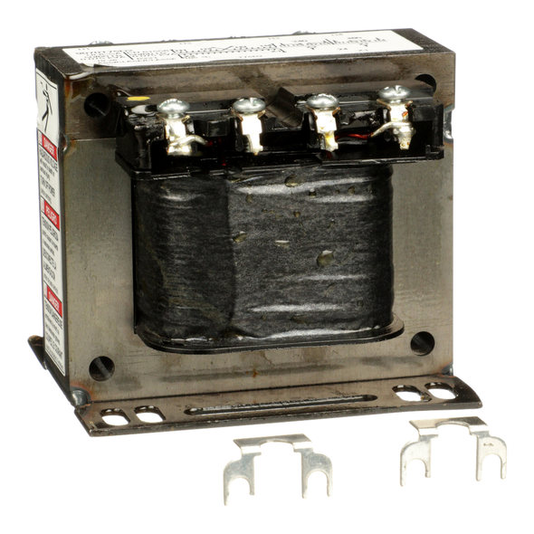 Schneider Electric 9070T75D2 Transformer, Type T, industrial control, 75VA, 1 phase, 240x480V primary, 24V secondary, 55C rise