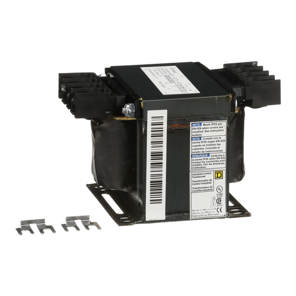 Schneider Electric 9070T250D2 Transformer, Type T, industrial control, 250VA, 1 phase, 240x480V primary, 24V secondary, 80C rise