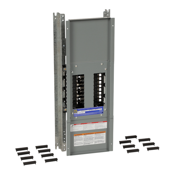 Schneider Electric NQ418L1C14 Panelboard interior, NQ, main lugs, 100A, Cu bus, 18 pole spaces, 3 phase, 4 wire, 240 VAC, 48 VDC