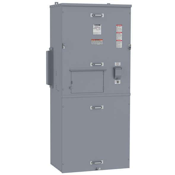 Schneider Electric EZM11600GCBUMS Main circuit breaker unit, EZ Meter-Pak, 1600A, 120/240VAC, 1ph/3W, 1200A bus, 65kA, UG, Type 3R, ERMS