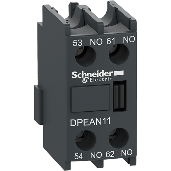 Schneider Electric DPEAN11 Auxiliary contact block,Easy TeSys DPE,1NO+1NC