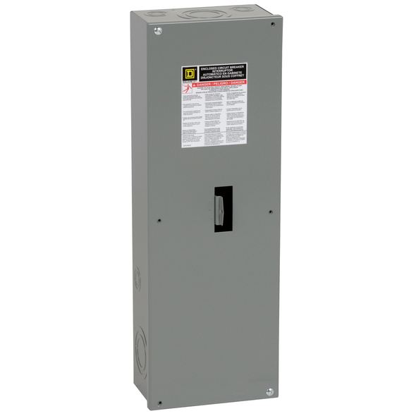 Schneider Electric JD250S Circuit breaker enclosure, PowerPacT J, 150A to 250A, NEMA 1, surface mount