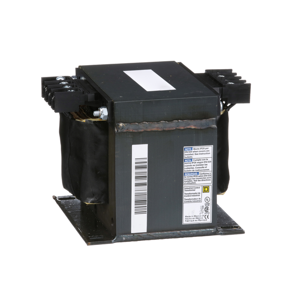 Schneider Electric 9070T750D32 Transformer, Type T, industrial control, 750VA, 1 phase, 240/480/600V primary, 120V secondary, 115C rise