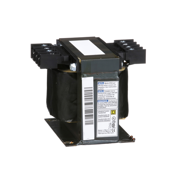 Schneider Electric 9070T300D23 Transformer, Type T, industrial control, 300VA, 1 phase, 120x240V primary, 24V secondary, 80C rise