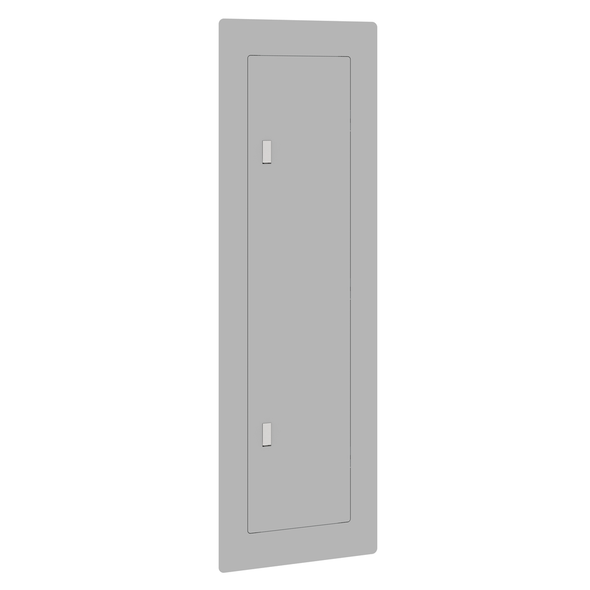 Schneider Electric HOMCMF60UC Replacement cover, Homeline, for 60 space load center, mono flat, combination flush and surface, gray